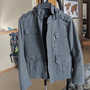 INC Wool Blend Jacket with removable Hood